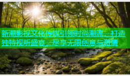 新潮影视文化传媒引领时尚潮流，打造独特视听盛宴，尽享无限创意与激情