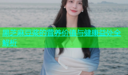 黑芝麻豆浆的营养价值与健康益处全解析