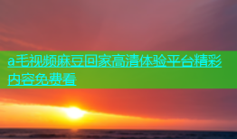 a毛视频麻豆回家高清体验平台精彩内容免费看
